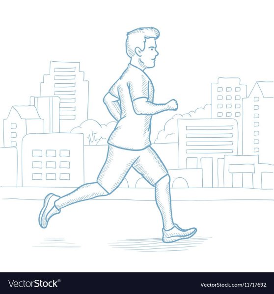 Набросок бегущего человека