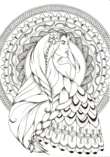 Раскраски сложные