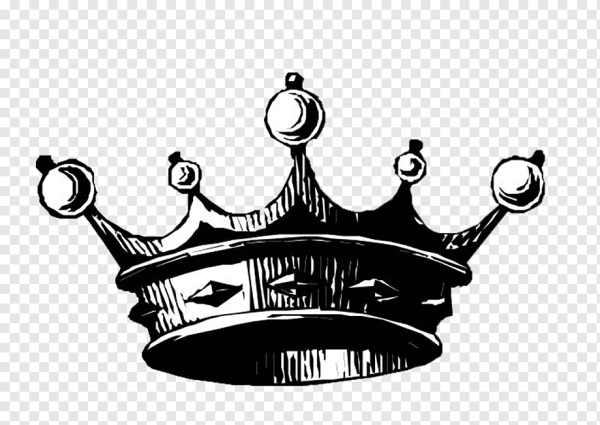 Тату корона на белом фоне