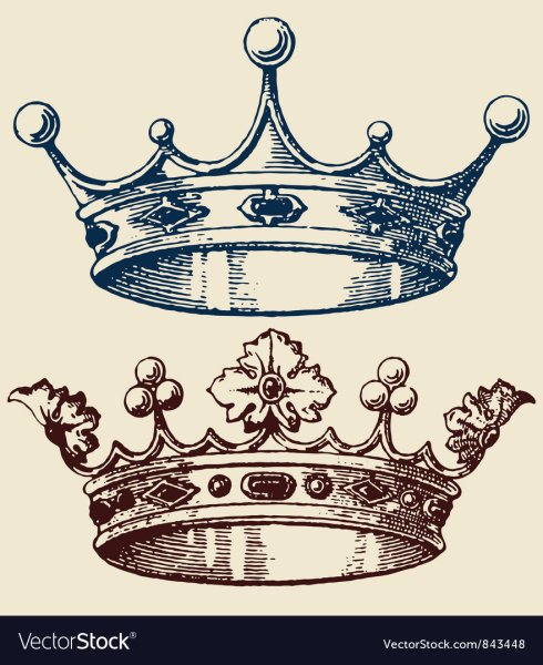 Короны рисование Королевские