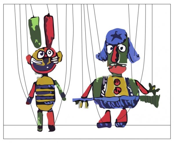 Марионетка для срисовки