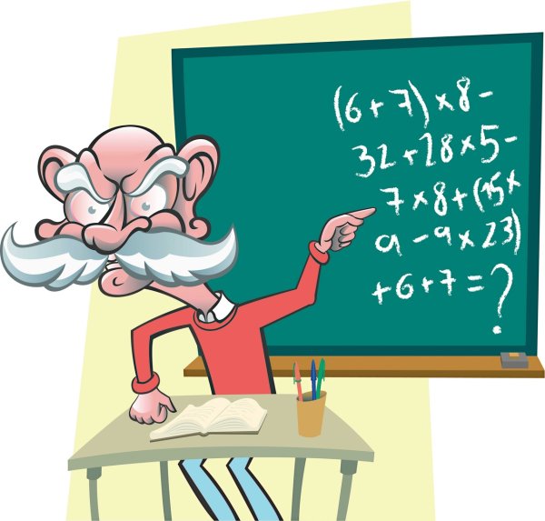 Злой учитель мультяшка