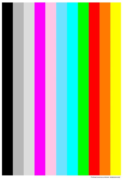 Тестовые цвета для принтера