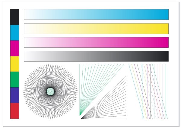 Тест печати лазерного принтера HP