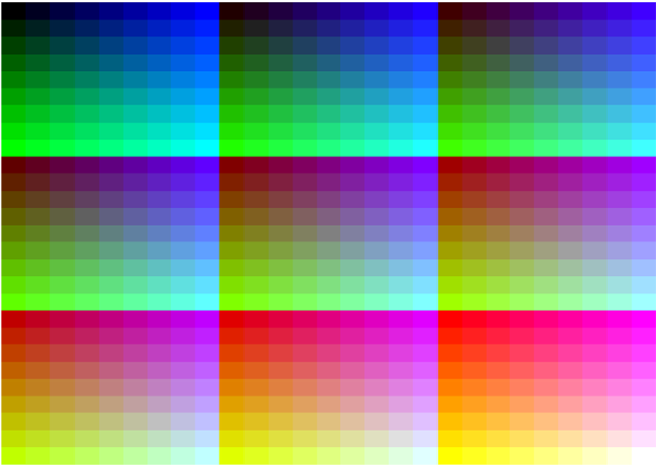 Тест цвета принтера