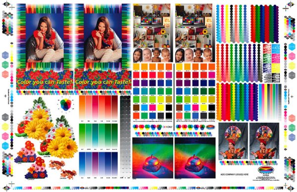 Тест цветного принтера