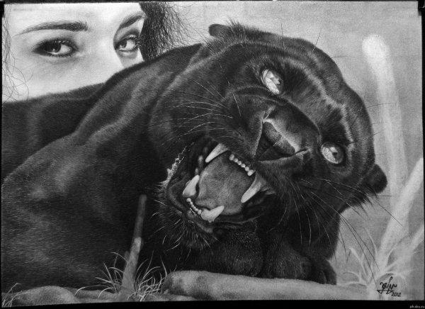 Девушка пантера