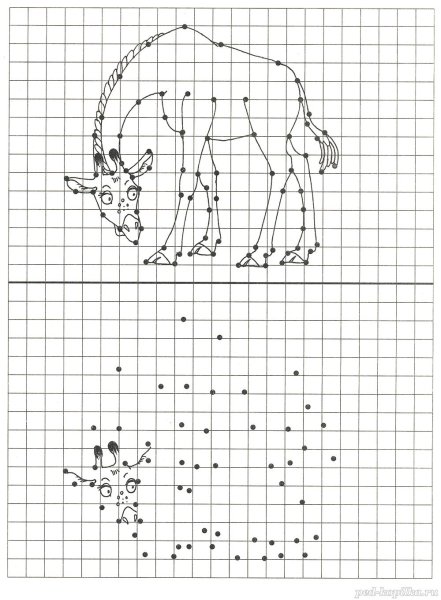 Рисование по точкам и клеточкам