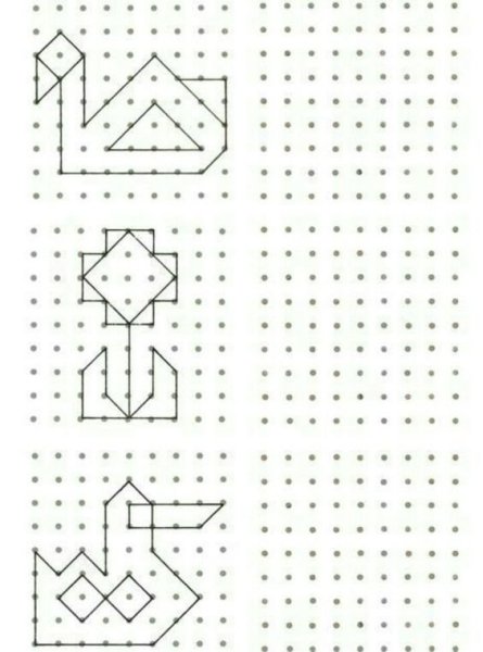 Графический диктант по стрелочкам для дошкольников