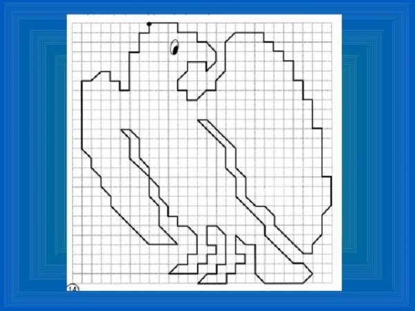 Графический диктант по клеточкам сложные