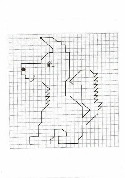 Графический диктант сложный