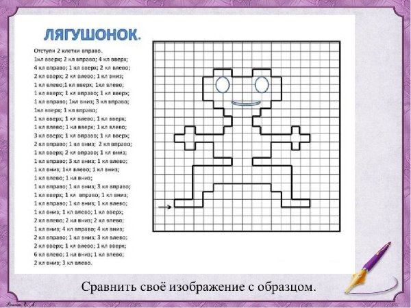 Графический диктант 2 класс 3 четверть школа России