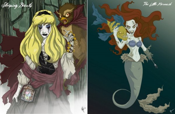 Диснеевские принцессы зомби