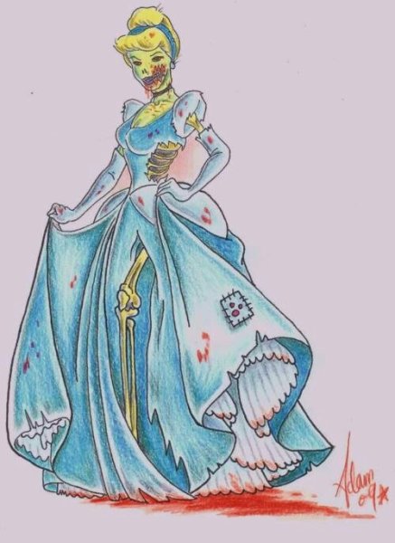 Мультик принцессы Дисней зомби