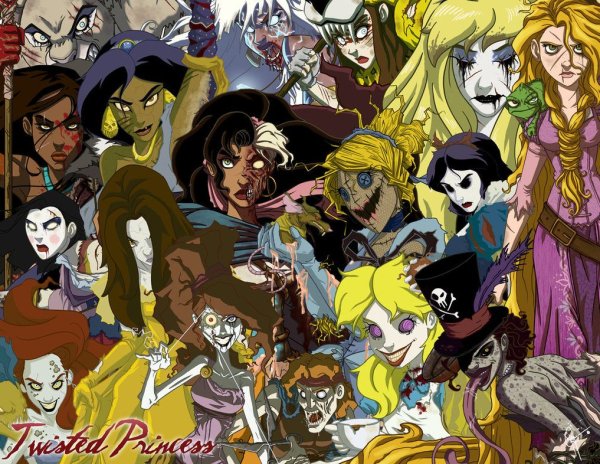 Готки принцессы принцессы Дисней