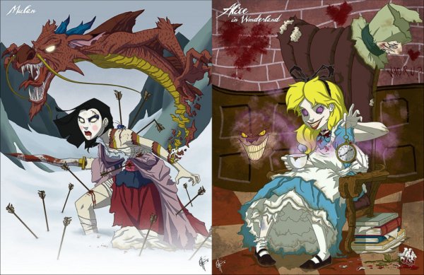 Страшные принцессы Диснея Ариель