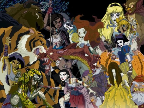 Принцессы Диснея тим Бертон