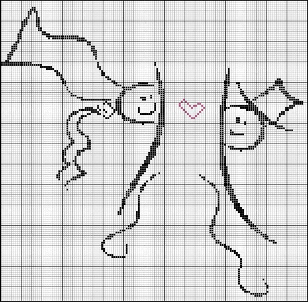 Лёгкие схемы для вышевки крестиком