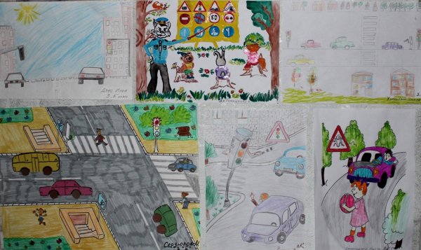 Конкурс рисунков по ПДД В ДОУ