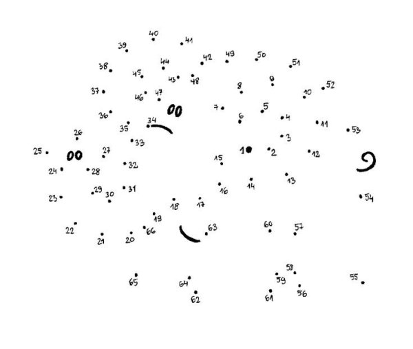 Соединить точки по цифрам сложные