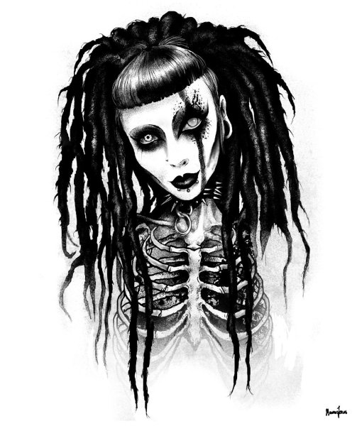 Уэнзди Аддамс эскиз