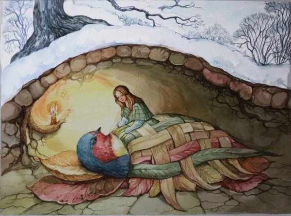 Андерсен Дюймовочка с ласточкой