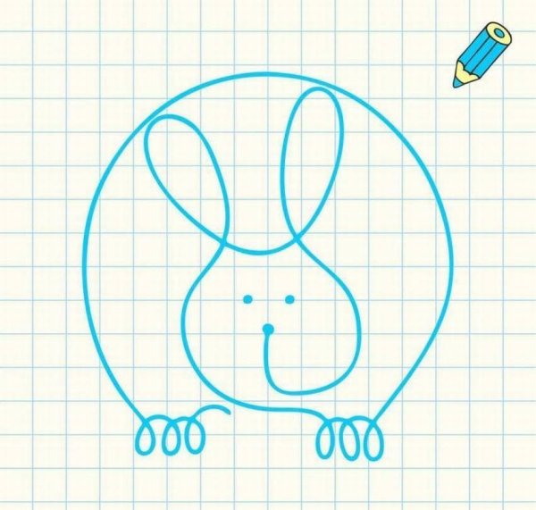 Рисунки одной линией легкие