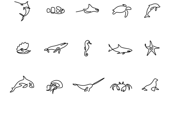 Цветочек одной линией