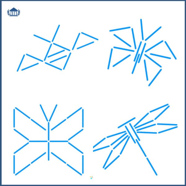 Из счетных палочек