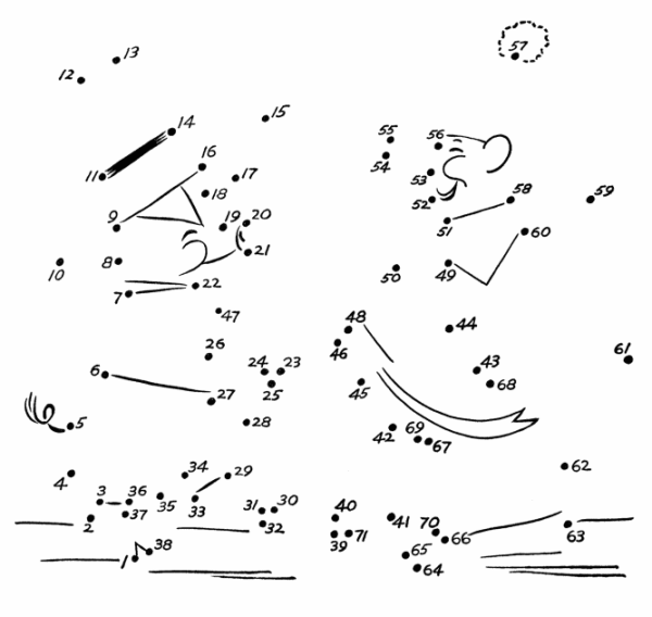 Рисование по точкам с цифрами