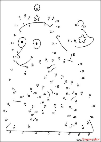 Рисование по точкам 10 лет