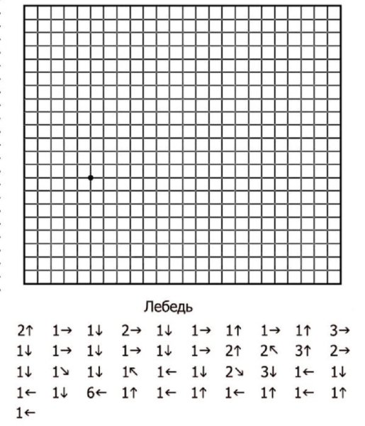 Схемы графического диктанта для дошкольников