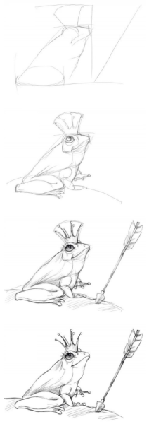 Жаба рисунок