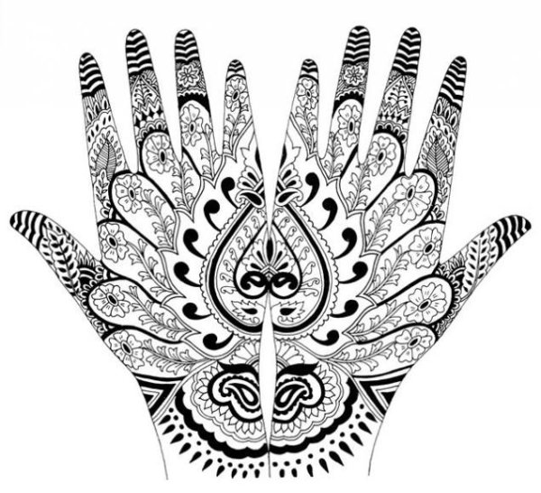 Индийское мехенди эскизы