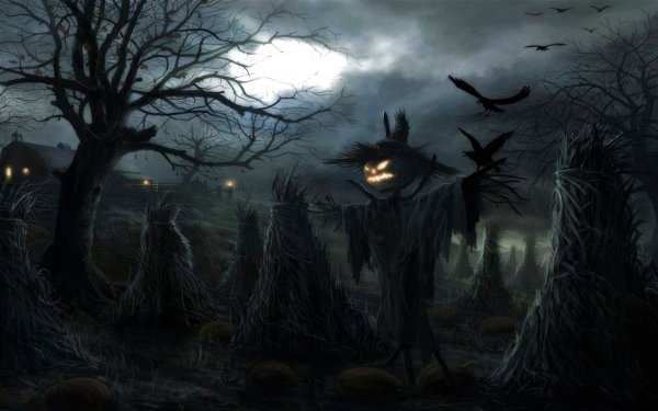 Рисунки к Хэллоуину сложные