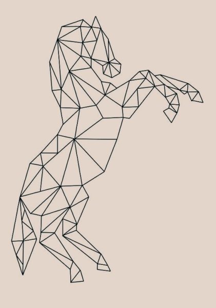 Животные в виде геометрических фигур