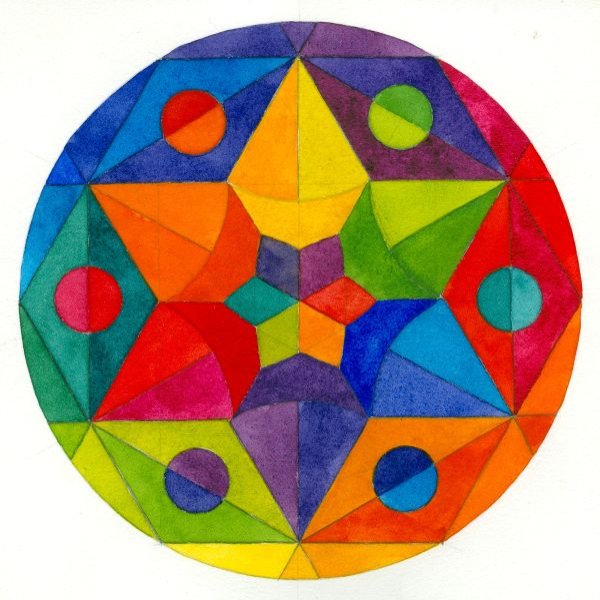 Геометрическая композиция в круге