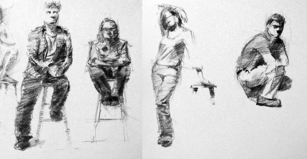 Краткосрочные Наброски фигуры человека