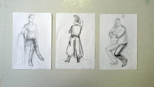 Наброски и зарисовки человека