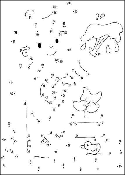 Соединение точек по цифрам