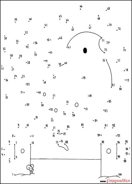 Соединить точки в рисунок