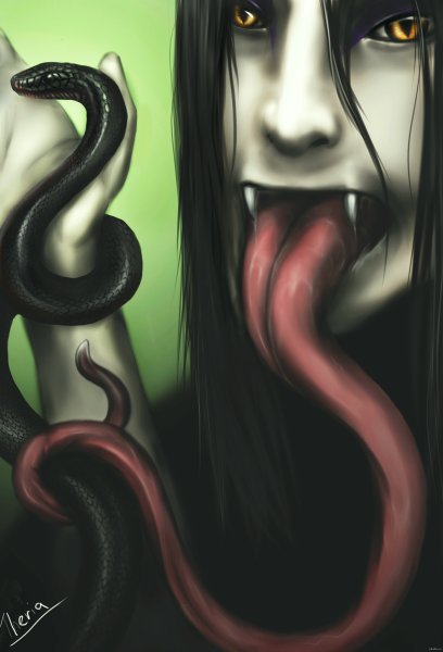 Японская мифология Нуре-Онна гравюра