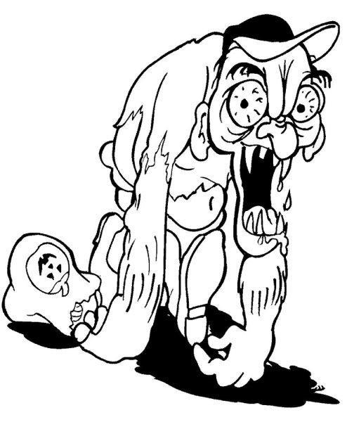 Раскраски. Страшилки