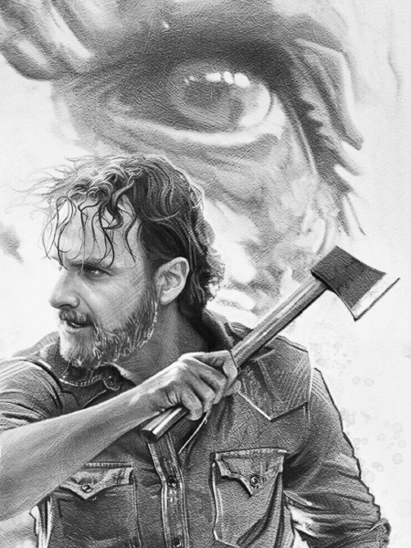 Парень в маске с топором