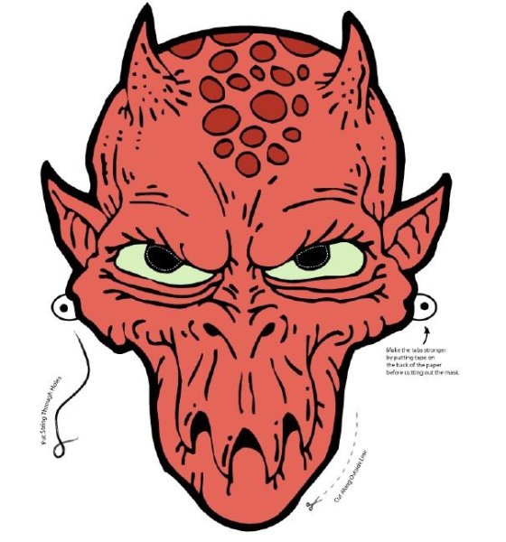 Нарисовать маску крика