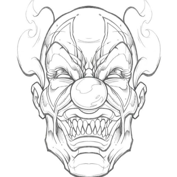 Раскраски на Хэллоуин страшные