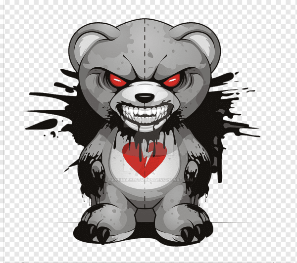 Рисунок Медвежонок страшный