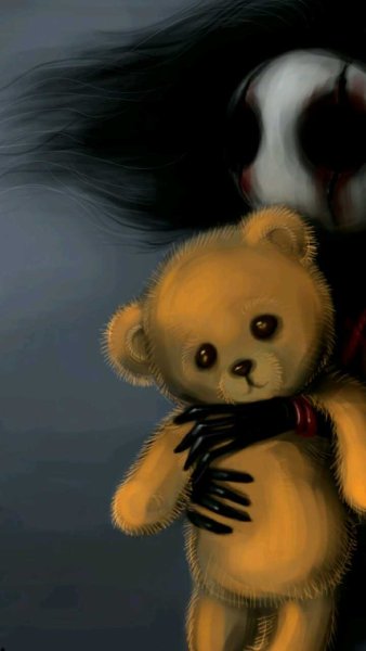 Грустный плюшевый медведь