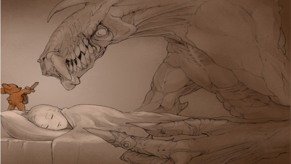 Мишка набросок