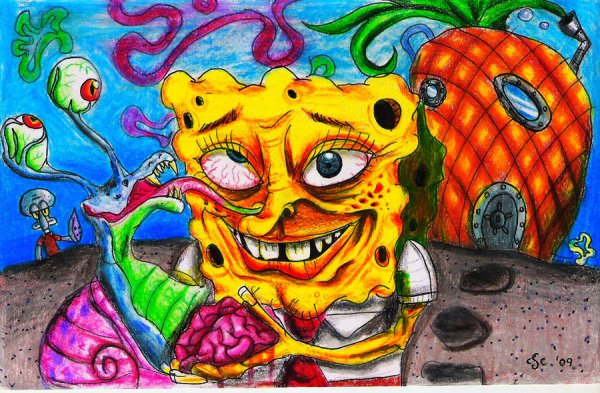 Губка Боб квадратные штаны зомби